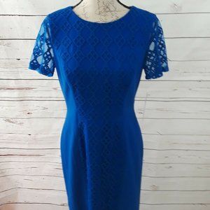 Alex Marie Womens Sz 6 Dress Ricci Sheath Navy